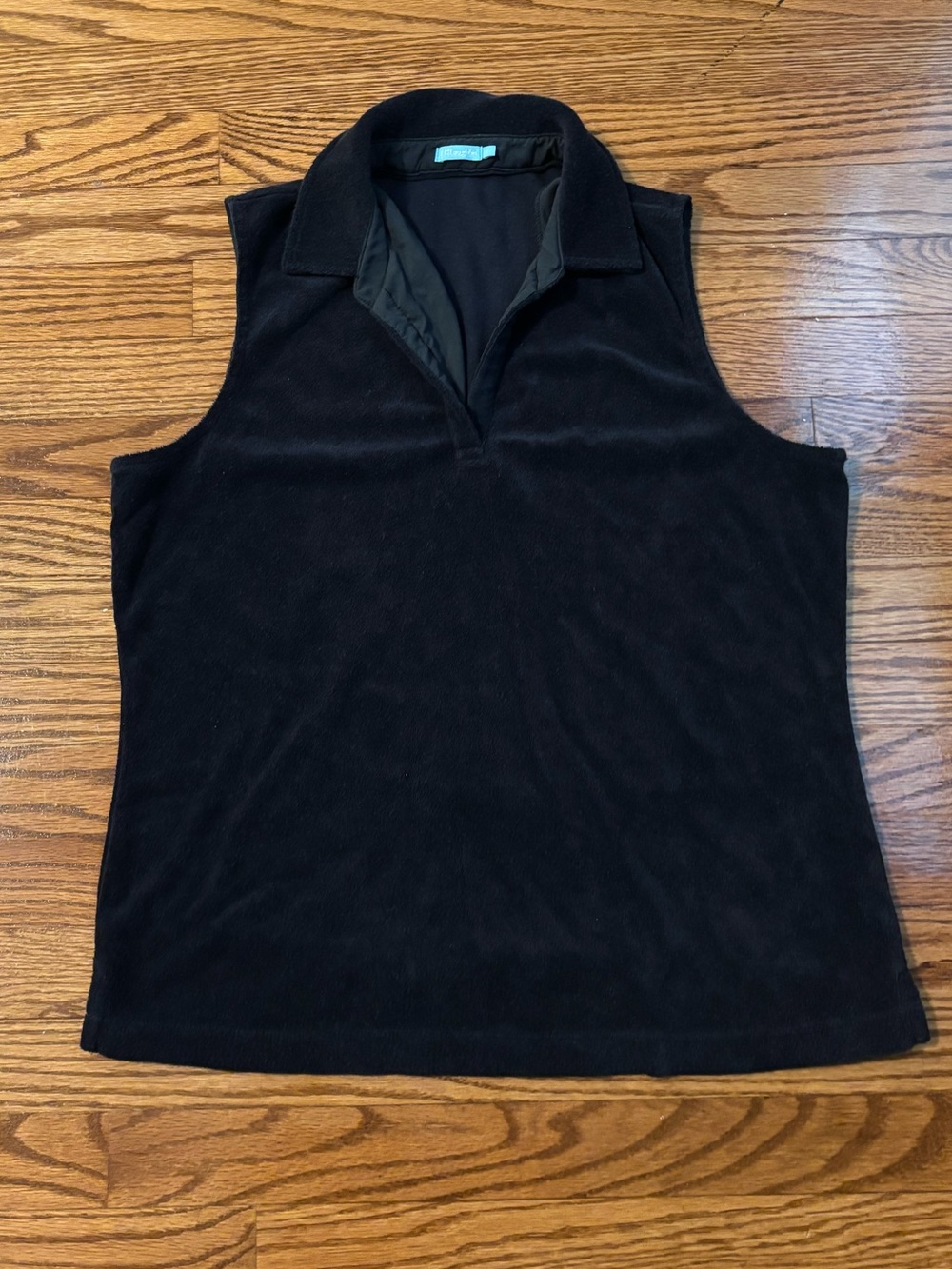 J. McLaughlin Women’s dark navy terrycloth Polo Top size L